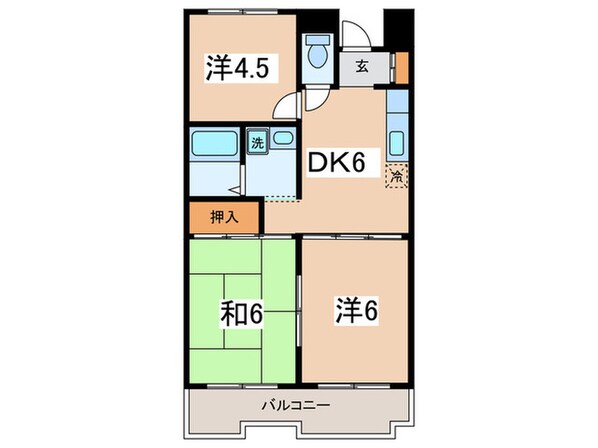 ヒルトップの物件間取画像